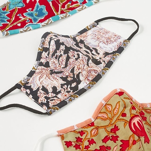 NWT Anthropologie Reversible Face Masks 3 Pack - Picture 4 of 5